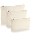 W830 Westford Mill EarthAware® Organic Accessory Pouch Natural colour image